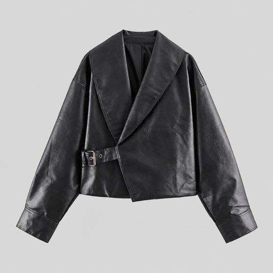 Leather Buckle Jacket