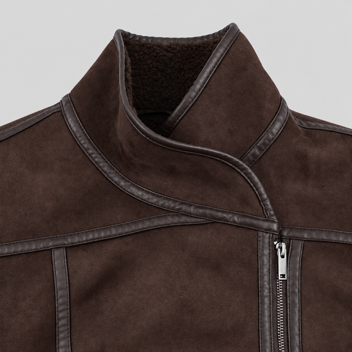 Double Sided Faux Suede Jacket