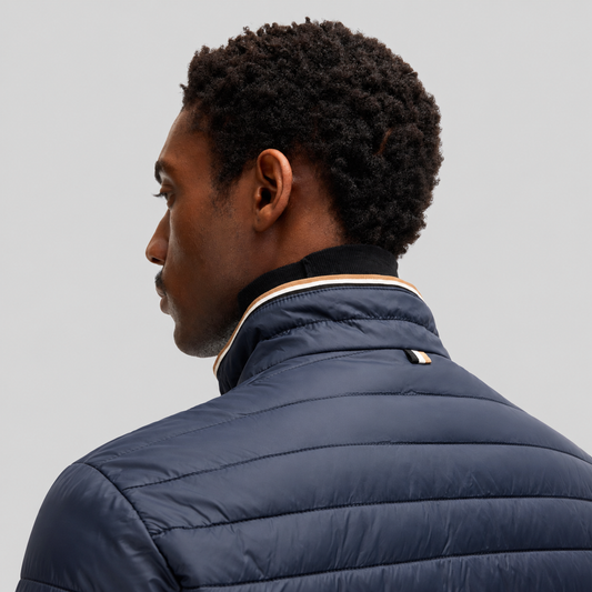 BOSS Quilted Jacket With Logo Band