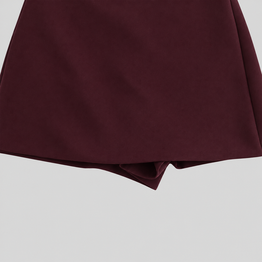Mini Burgundy Skort