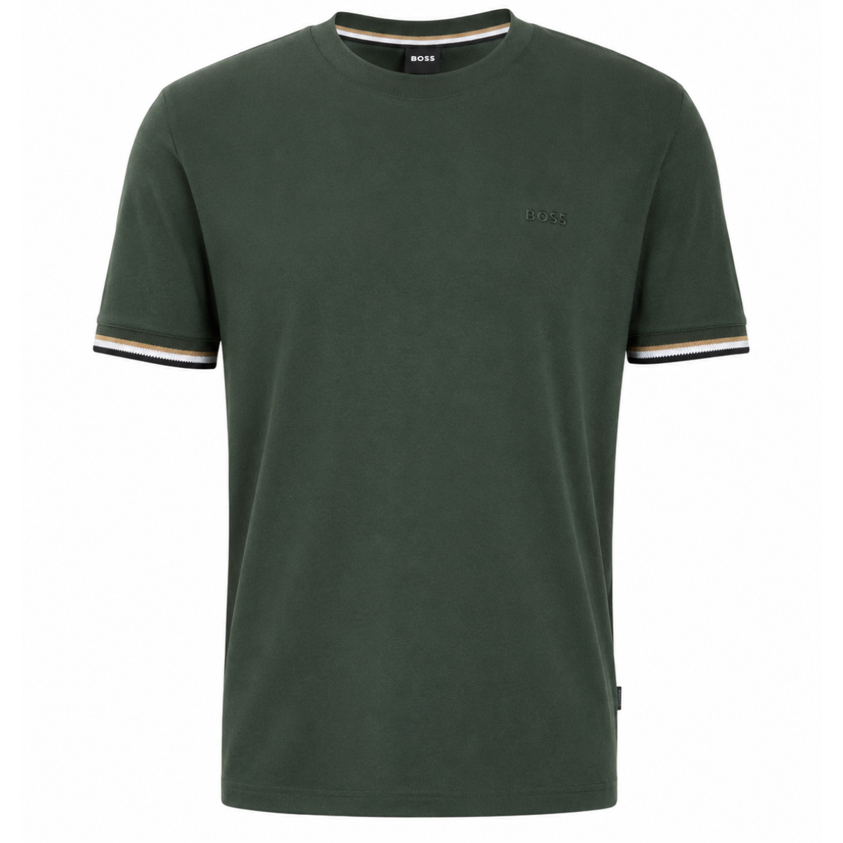 BOSS Mercerised-Soft cotton T-shirt