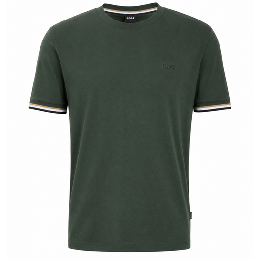 BOSS Mercerised-Soft cotton T-shirt
