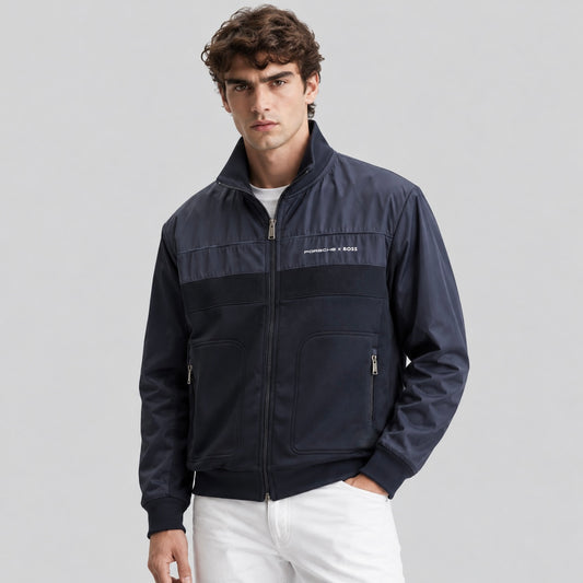 Porsche x BOSS Hybrid Zip-Up Jacket With Mesh Panels