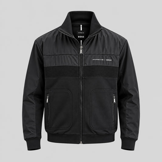 Porsche x BOSS Hybrid Zip-Up Jacket With Mesh Panels