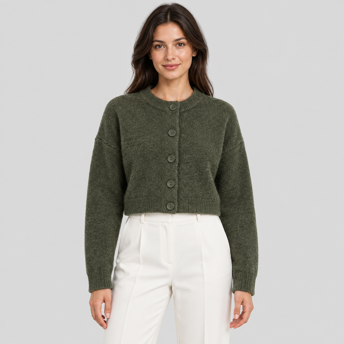Short Knitted Cardigan