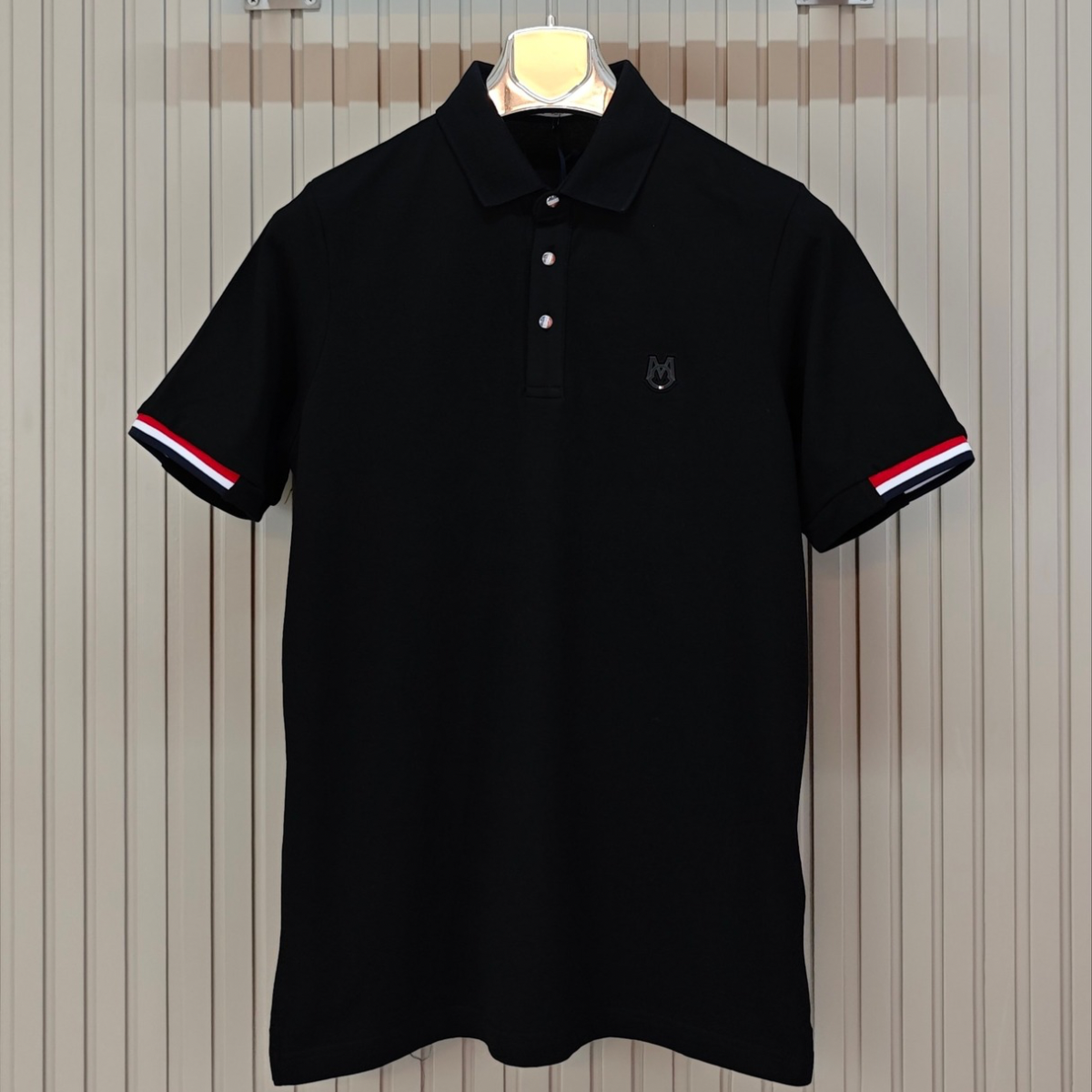 Moncler M Logo Patch Polo-Shirt