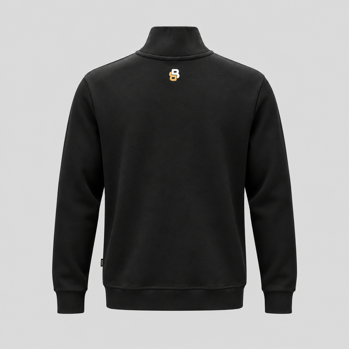 BOSS Zip-Neck Sweatshirt With Signature-Stripe Zip