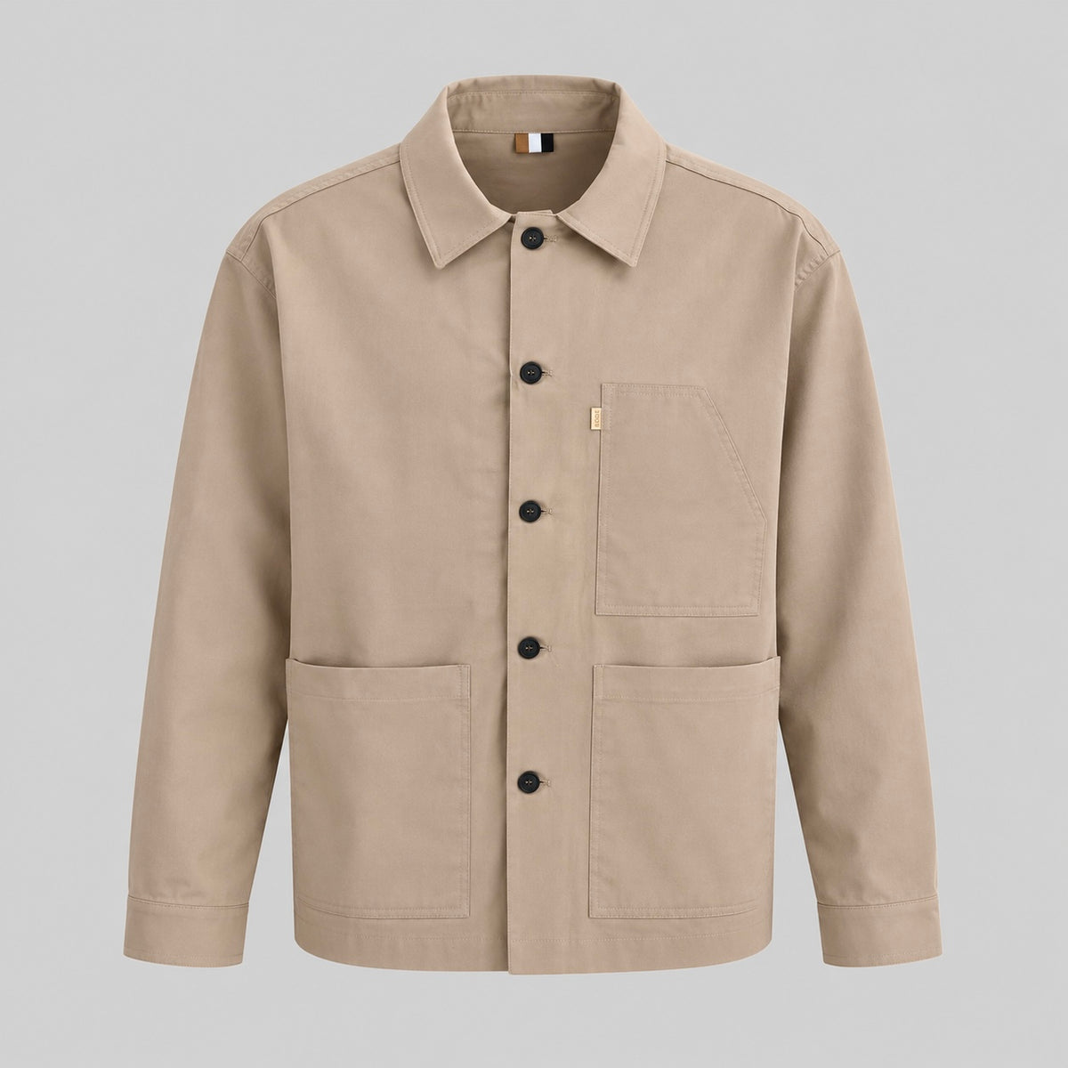 BOSS Relaxed-Fit Button-Up Overshirt Jacket