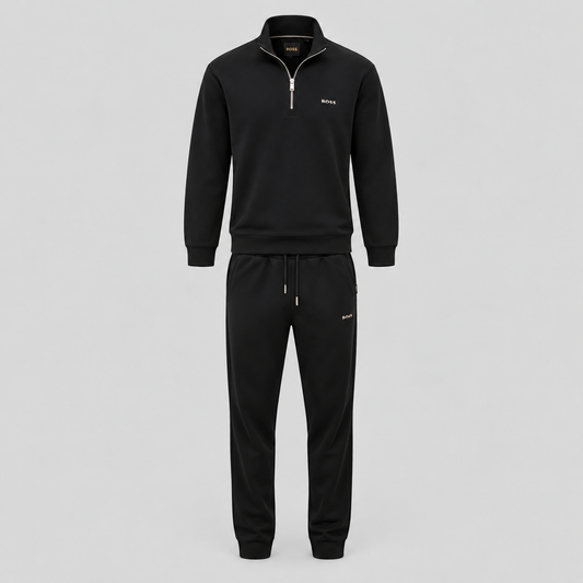 BOSS Tracksuit Set With Striped Logo