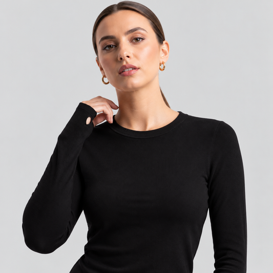 Oysho Long-Sleeve Top With Thumbholes