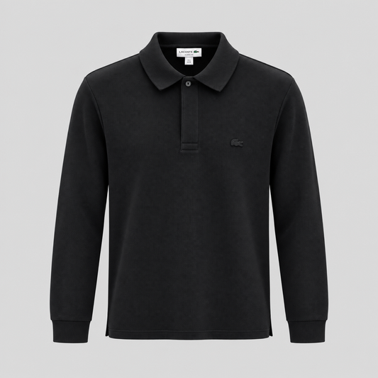 Lacoste Long-Sleeve Pique Polo Shirt