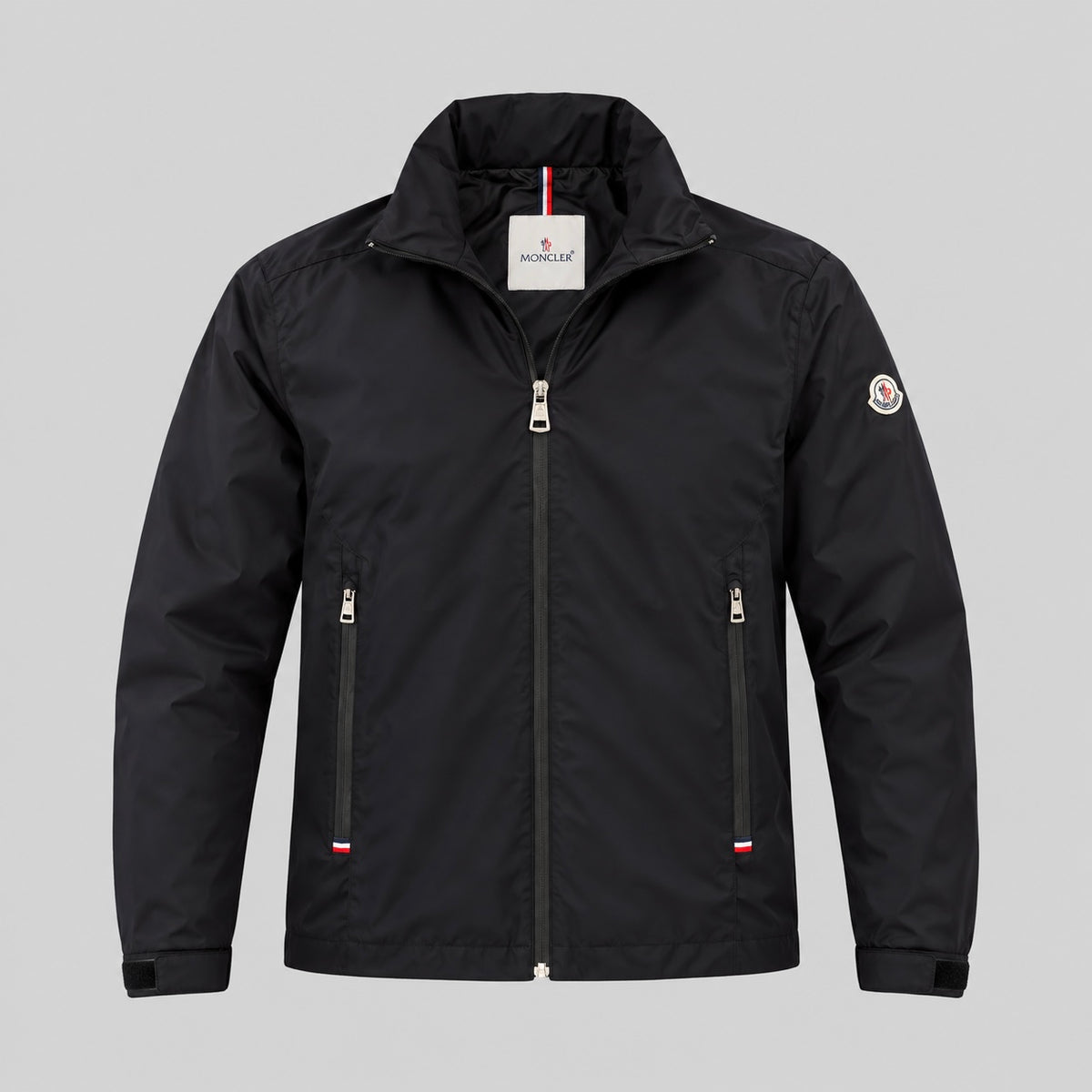 Moncler Lightweight Zip Jacket With Sleeve Patch