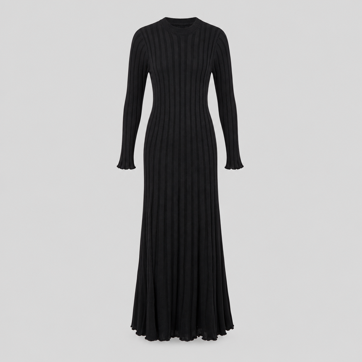 Ribbed Knit Maxi Dress