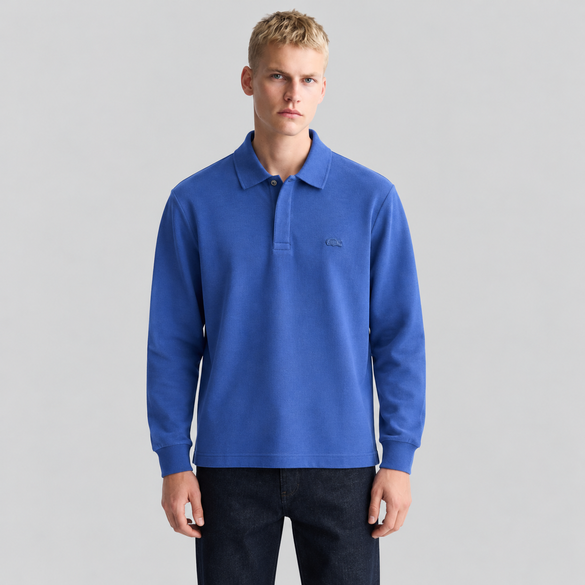 Lacoste Long-Sleeve Pique Polo Shirt