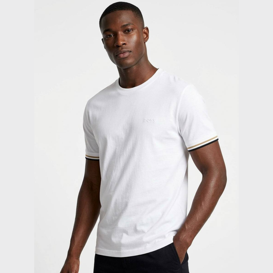 BOSS Mercerised-Soft cotton T-shirt