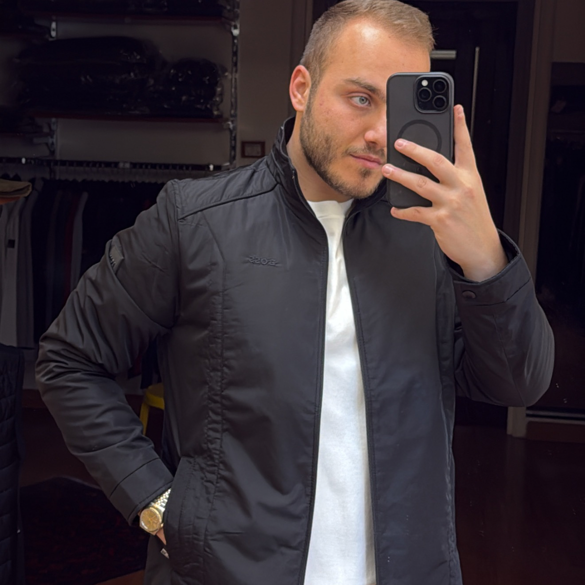 BOSS Zip-Fastening Bomber Jacket