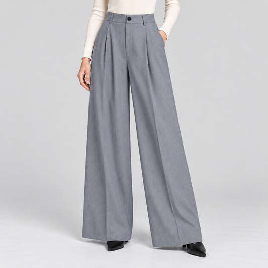 High Waist Pleated Pants