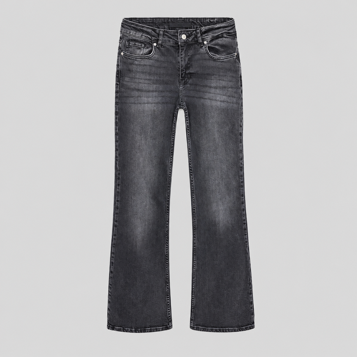 Low-Waist Stretch Flare Jeans