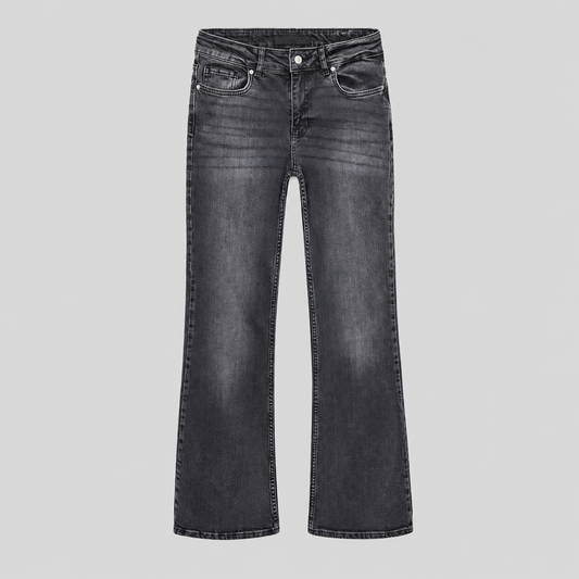 Low-Waist Stretch Flare Jeans