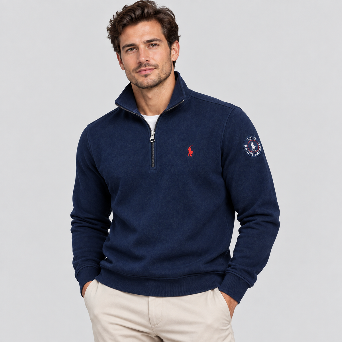 Ralph Lauren High-Neck Polo Sweatshirt