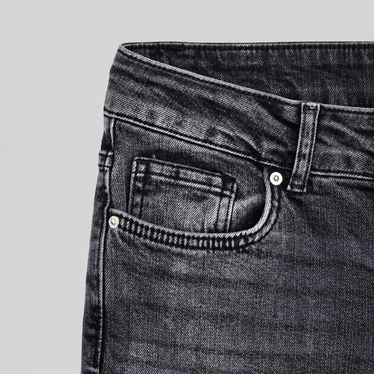 Low-Waist Stretch Flare Jeans