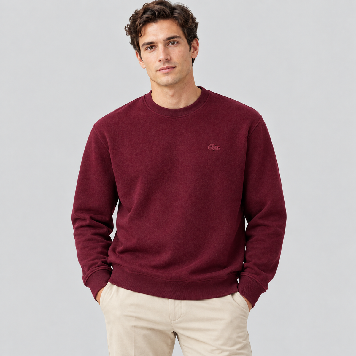 Lacoste Crew Neck Pullover Sweater