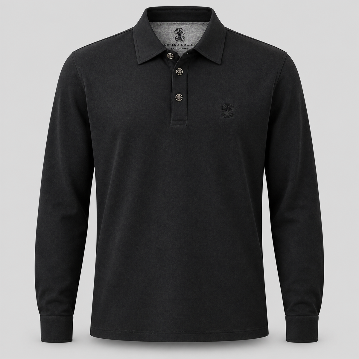 BRUNELLO CUCINELLI Embroidered Cotton Polo Shirt