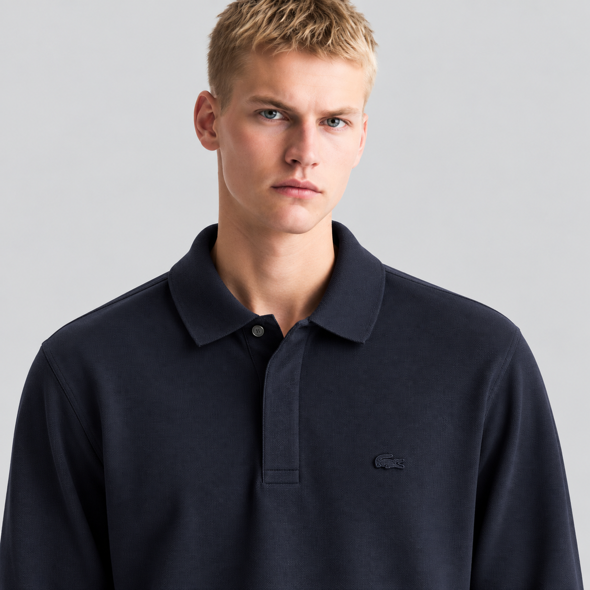 Lacoste Long-Sleeve Pique Polo Shirt