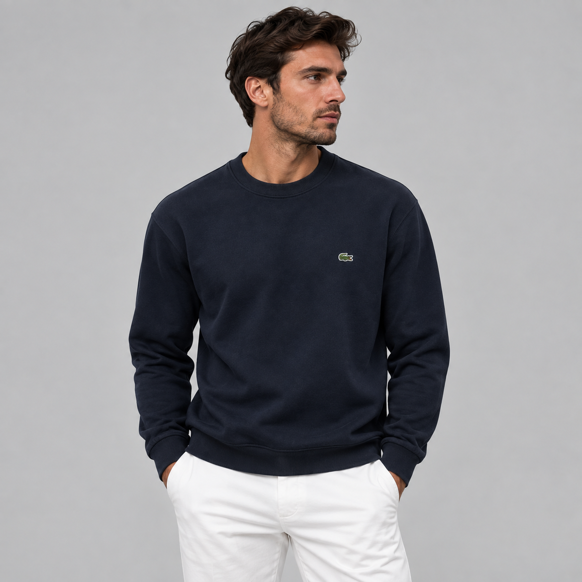 Lacoste Crew Neck Pullover Sweater