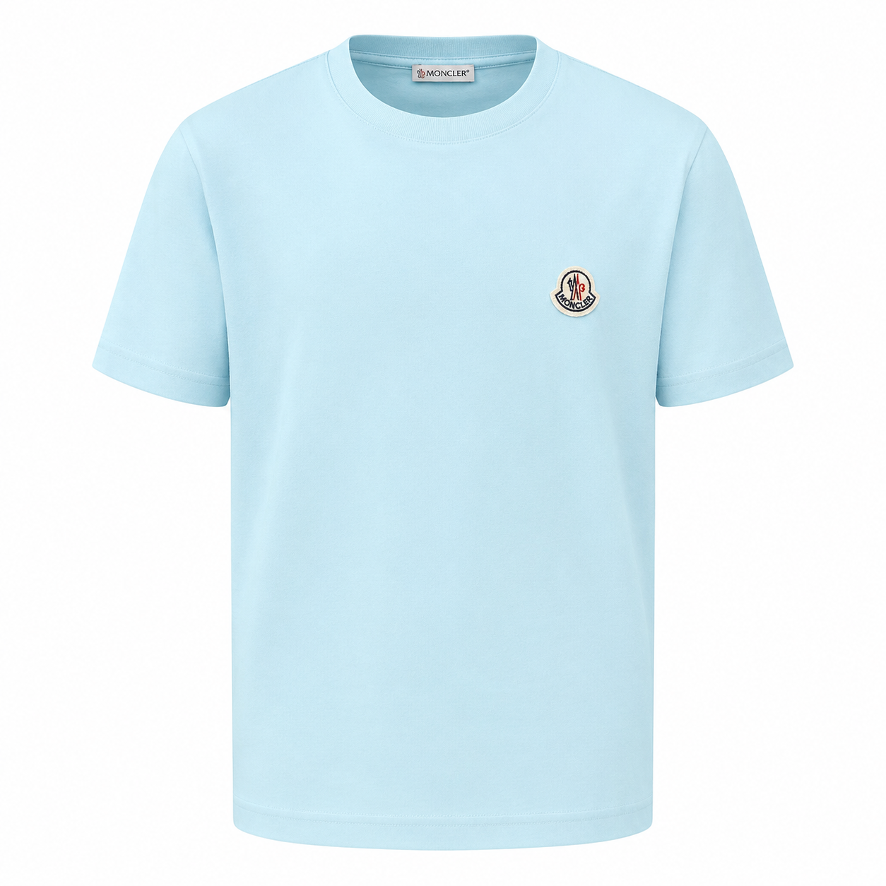 Moncler Logo Patch Cotton T-Shirt