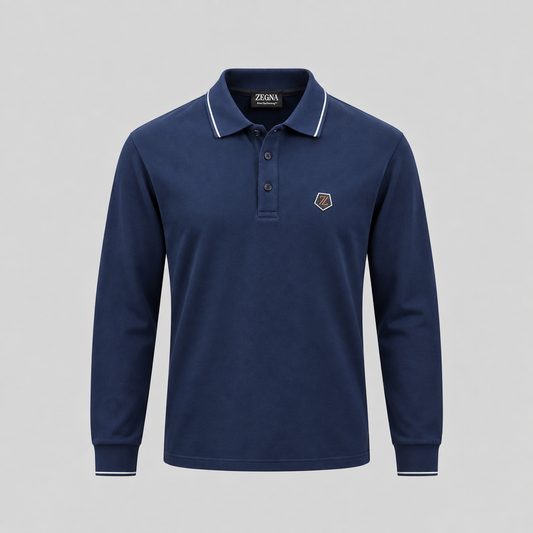 ZEGNA Embroidered-Logo Polo Shirt