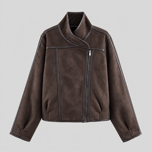 Double Sided Faux Suede Jacket