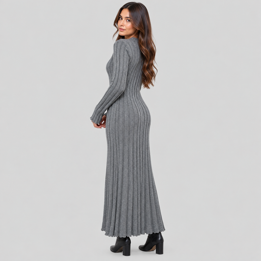 Ribbed Knit Maxi Dress