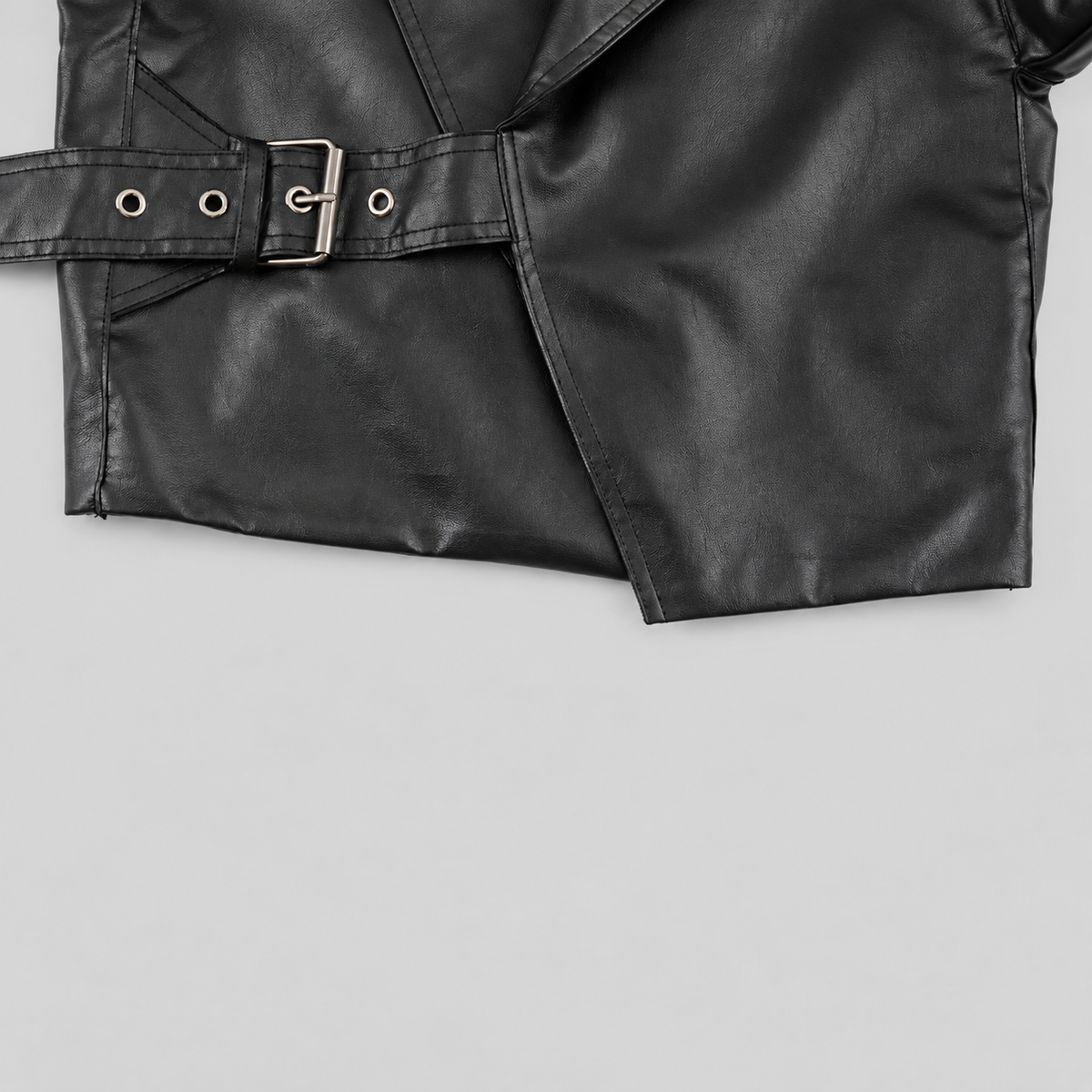 Leather Buckle Jacket