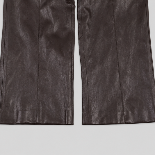 Flare Leather Trouser