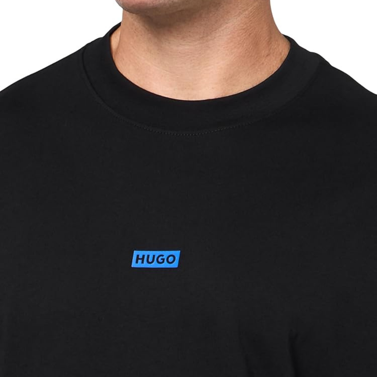 BOSS Cotton-Jersey T-Shirt With Blue Logo Patch