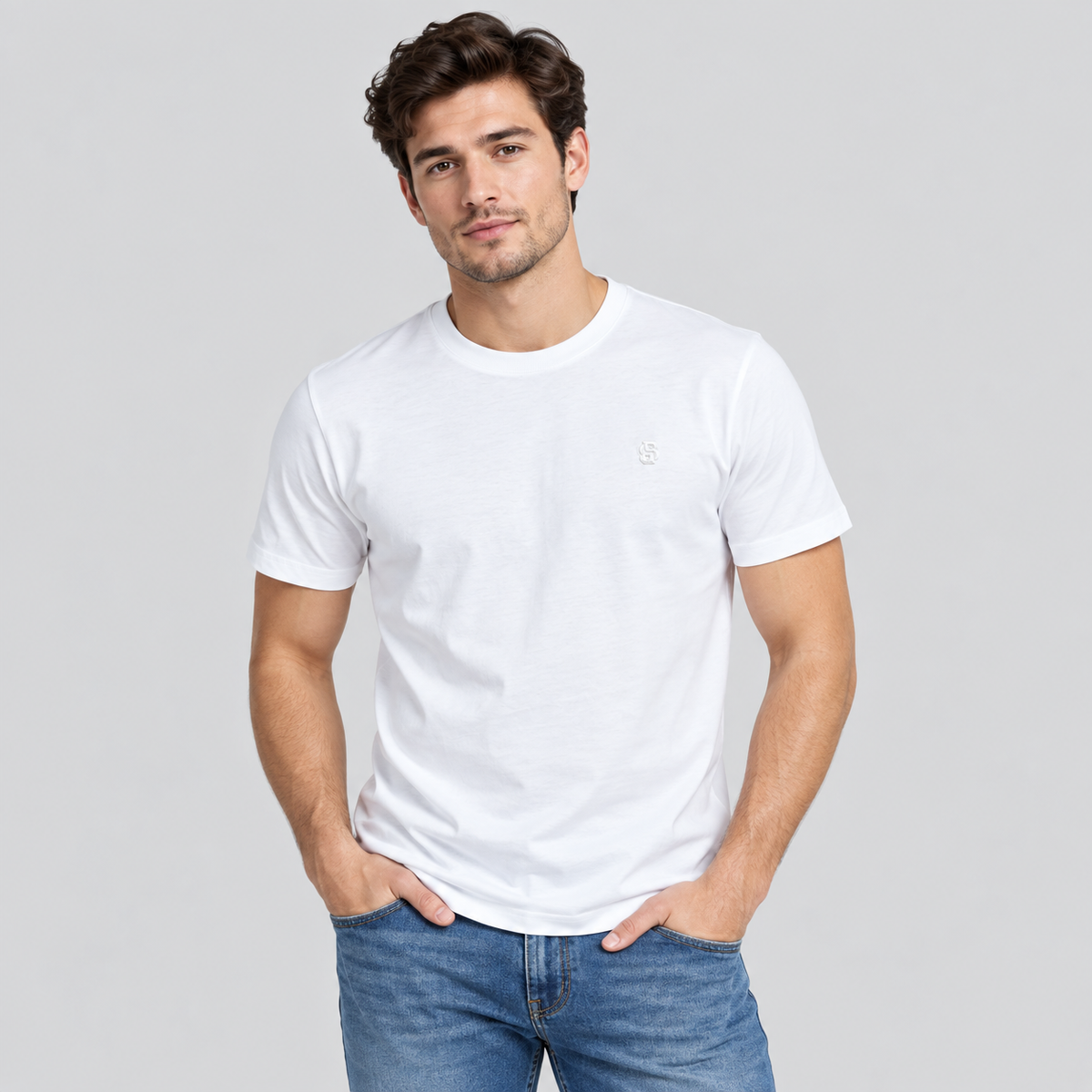 BOSS Mercerized-Cotton Double B Monogram