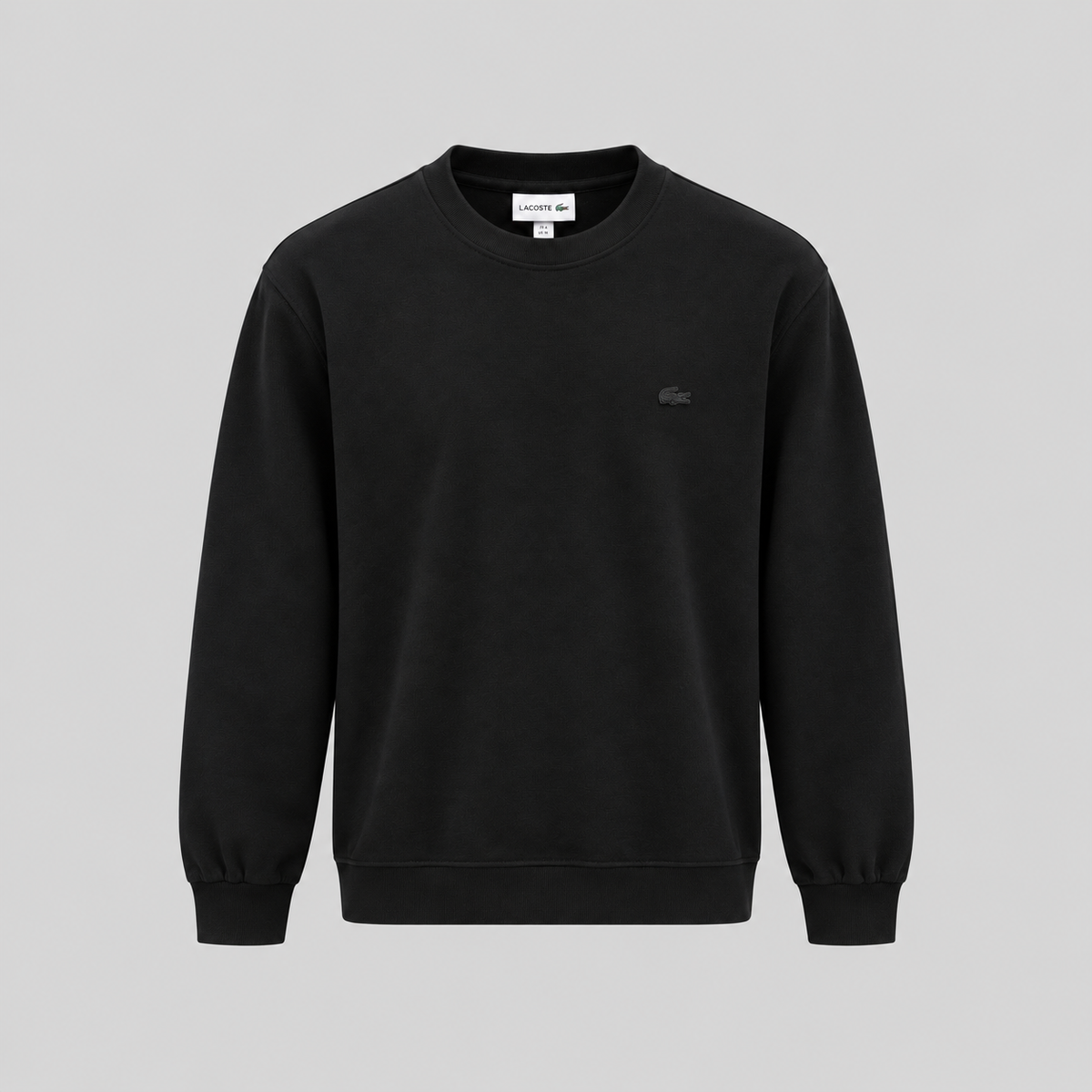 Lacoste Black Crew Neck Pullover Sweater