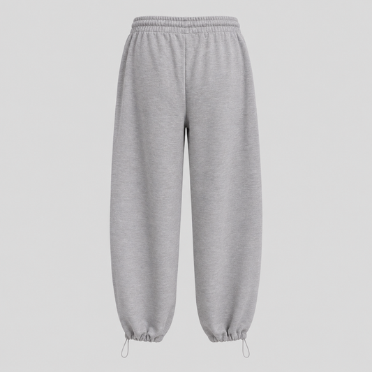 Grey Drawstring Jogger Sweatpants