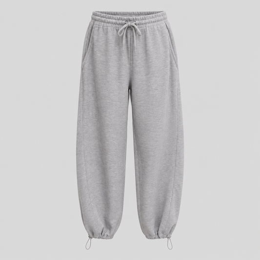 Grey Drawstring Jogger Sweatpants