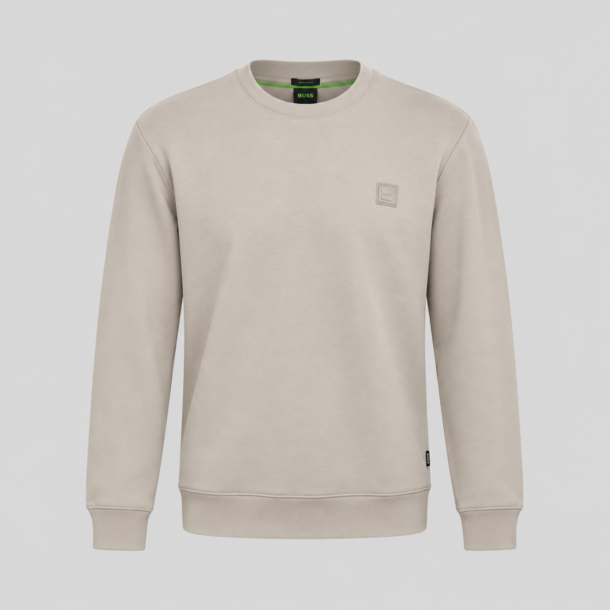 BOSS Crew-Neck Sweatshirt With Logo Badge