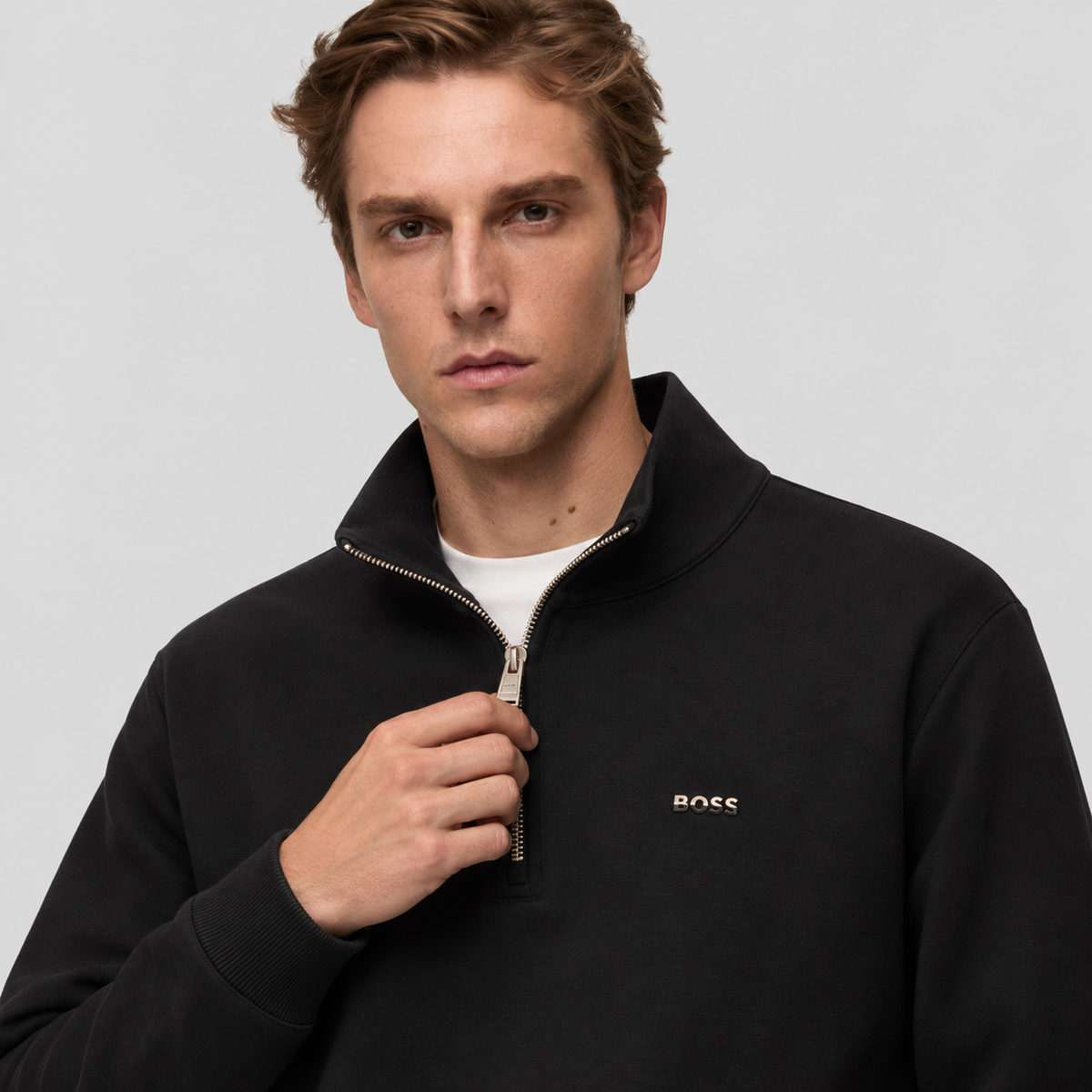 BOSS Tracksuit Set With Striped Logo