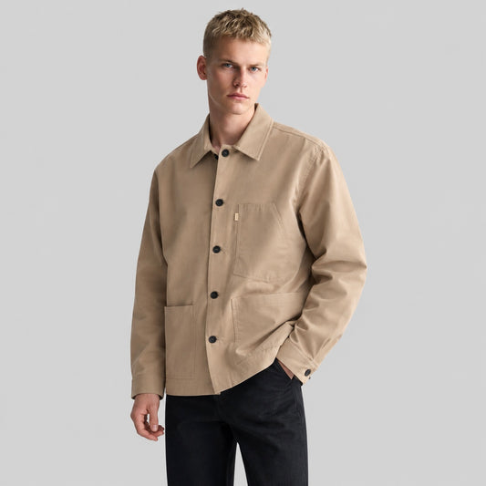 BOSS Relaxed-Fit Button-Up Overshirt Jacket