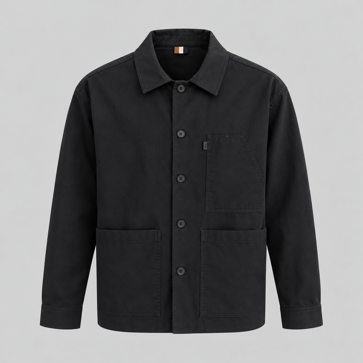 BOSS Relaxed-Fit Button-Up Overshirt Jacket