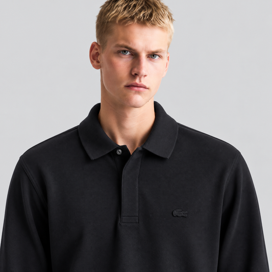 Lacoste Long-Sleeve Pique Polo Shirt