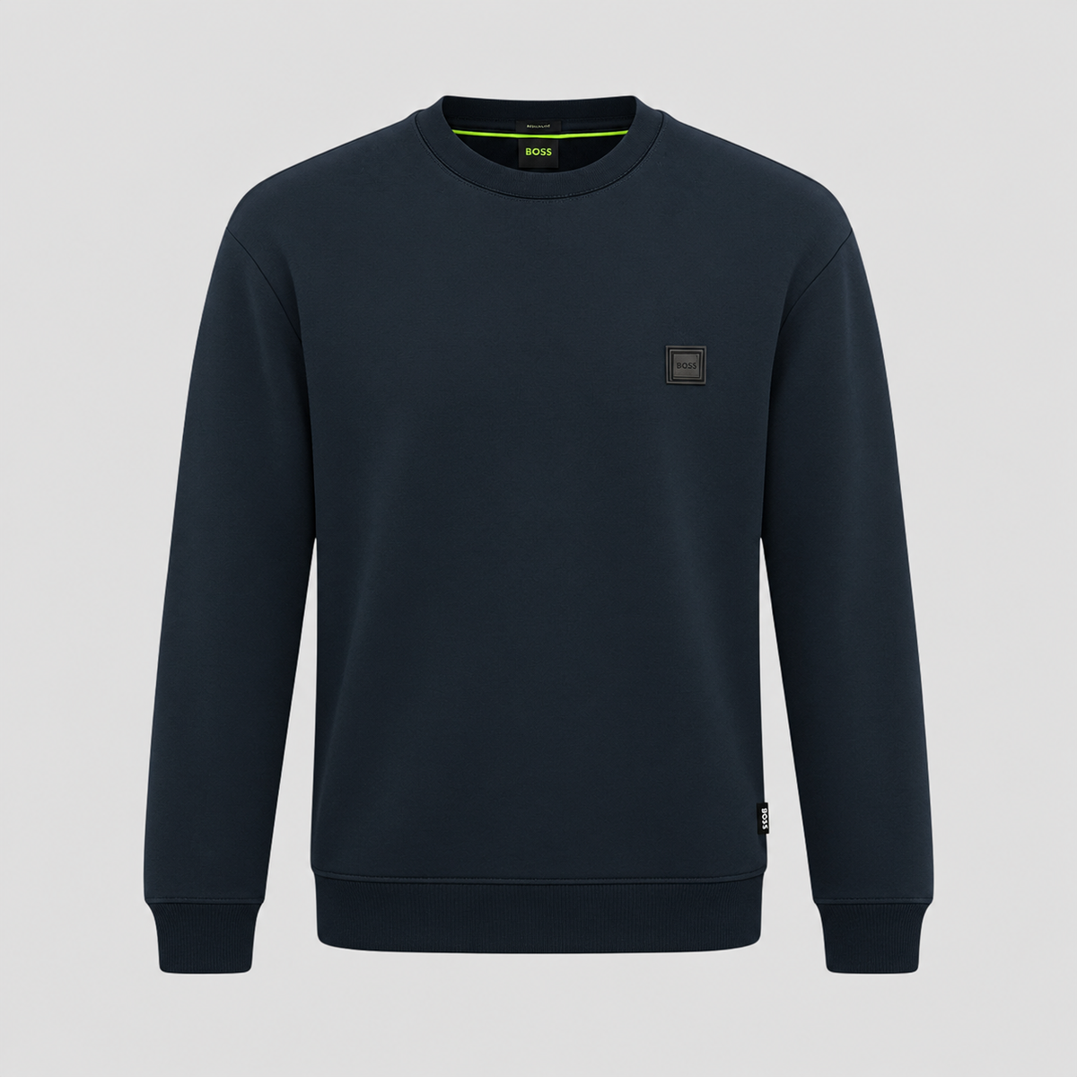 BOSS Crew-Neck Sweatshirt With Logo Badge