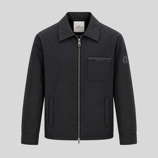 Moncler Zip Shirt Jacket With Chest Pocket