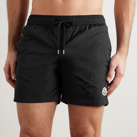 Moncler Monogram Print Swim Shorts