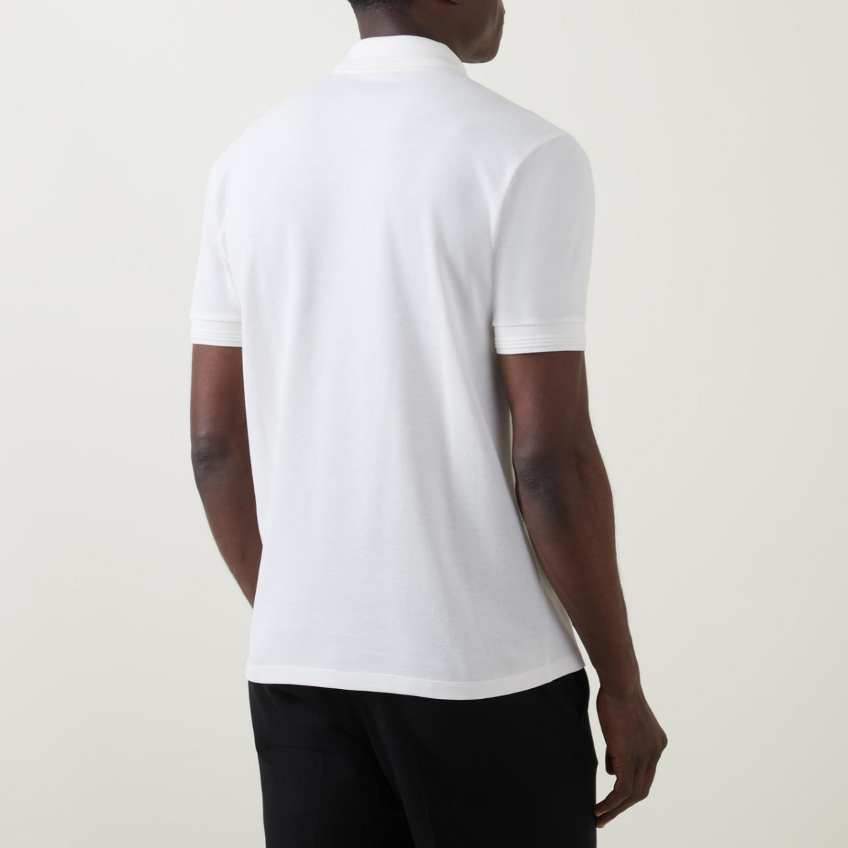 Moncler Zip Placket Trim Polo T-Shirt
