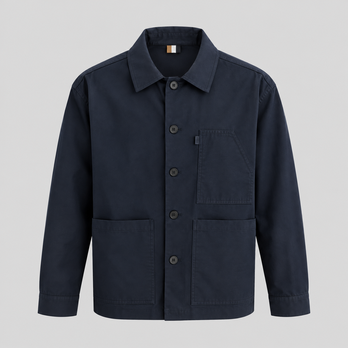 BOSS Relaxed-Fit Button-Up Overshirt Jacket